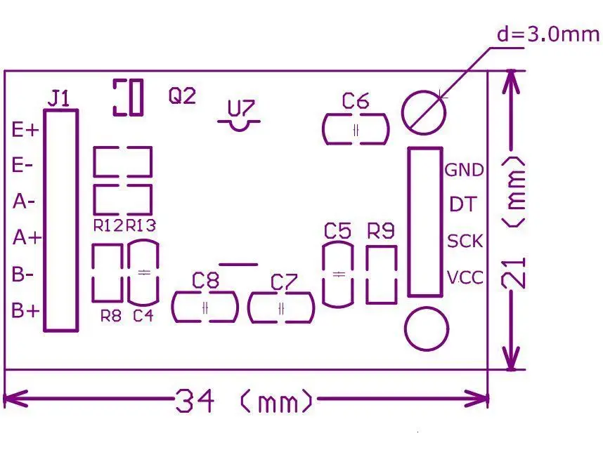 1/5 Stück HX711 Modul Wägesensoren Spezielles AD-Modul für Arduino – Detail 3