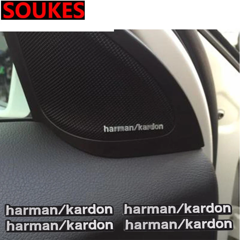 Car Audio Stickers Car-Styling For Harman/Kardon For Renault Megane 2 3 Duster VW Touran Passat B6 Golf 7 T5 T4 Fiat 500