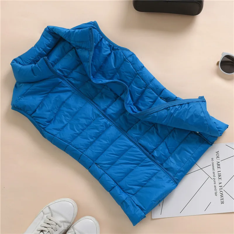 Chaleco corto de invierno para mujer, chaqueta gruesa sin mangas de estilo coreano sólido, con cuello levantado, acolchada de algodón, prendas de vestir informales, 2022