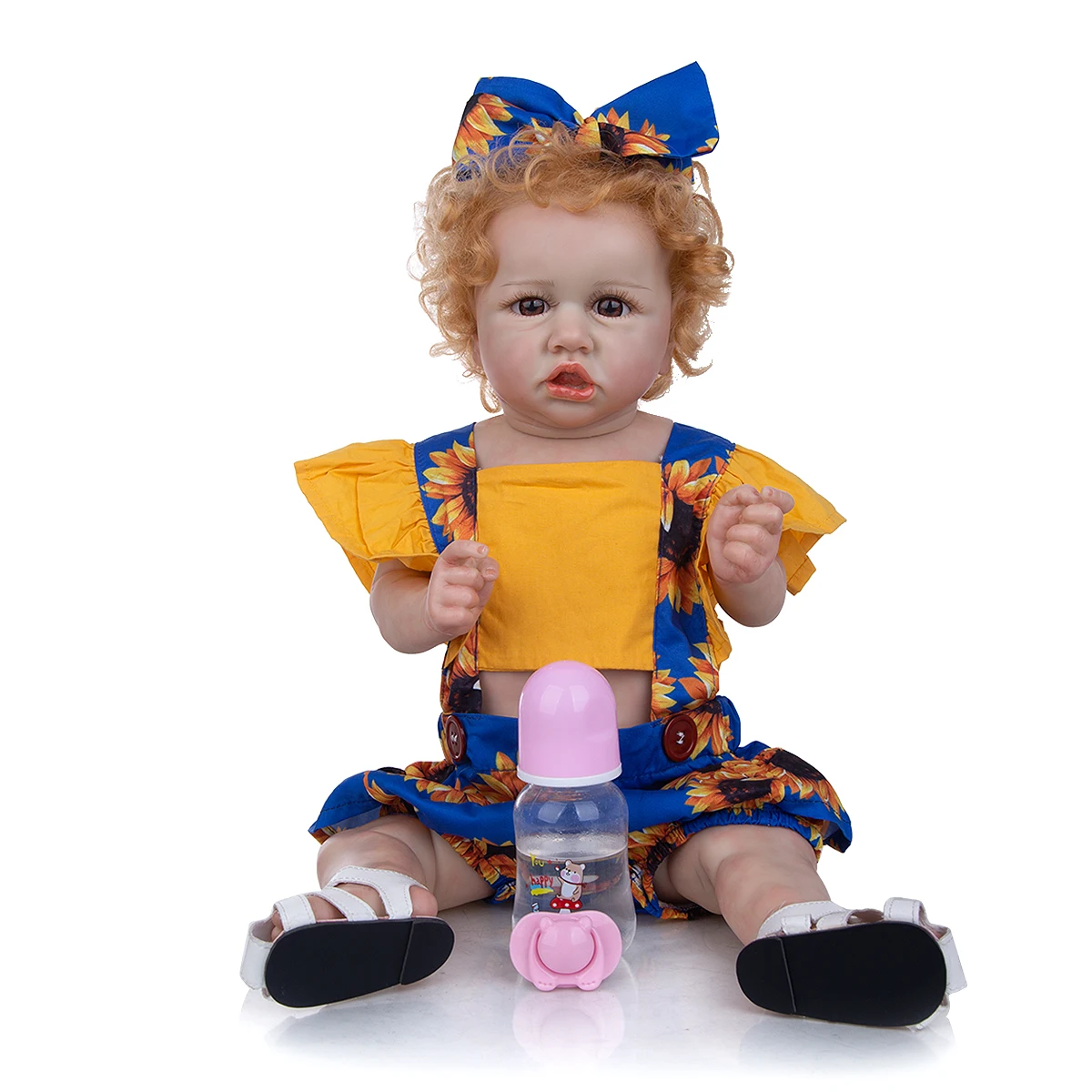 

Bebes doll 3D-Paint Skin High Quality Reborn Baby Dolls 23 Inch Real Touch Likelike Toddler Bath Babies Doll Kids Birthday Gift