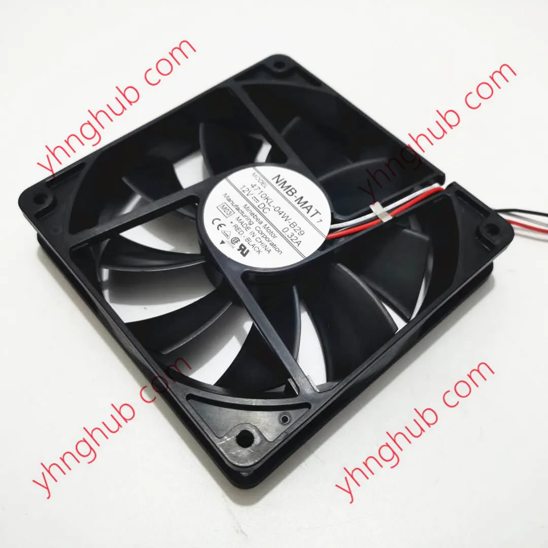 

NMB-MAT 4710KL-04W-B29 M03 DC 12V 0.32A 120x120x25mm Server Cooling Fan