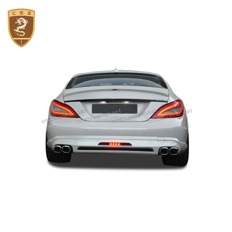 Commas For Mercedes-Benz CLS C218 2011-2016 Fiberglass Front Bumper Rear Lip Side Skirts Rear Wing Spoiler Body Kit Lorinser