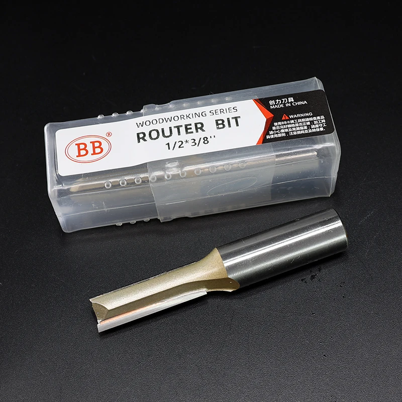 Bb-long Router Bit Tool Slotting End Mill Cortador Placa de Madeira Maciça Carpintaria Slot Fresagem Flauta 2