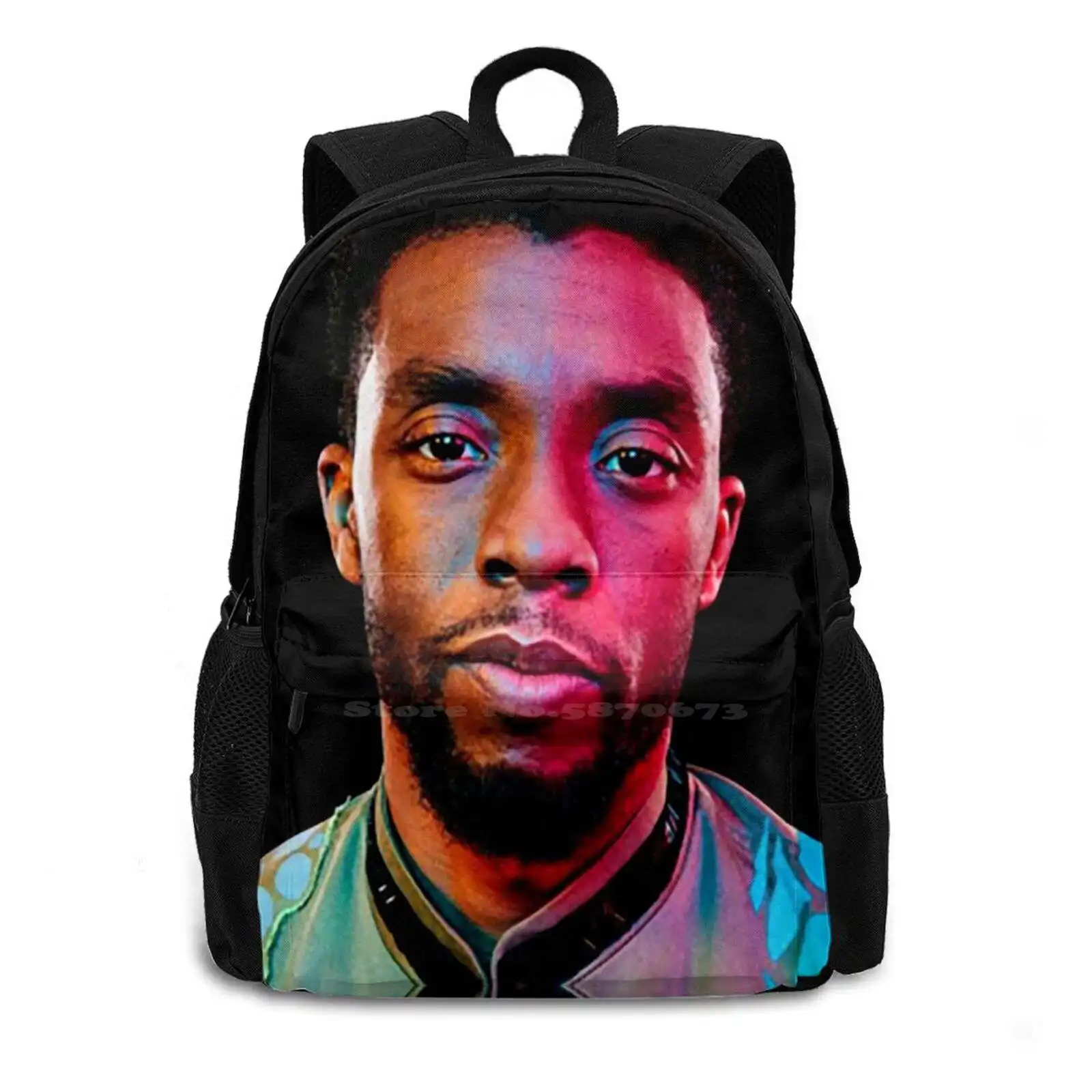 Rip Chandwick New Arrivals Unisex Bags Student Bag Backpack Civil War King Cartoon Movie Tchalla Rip Chandwick Superheroes