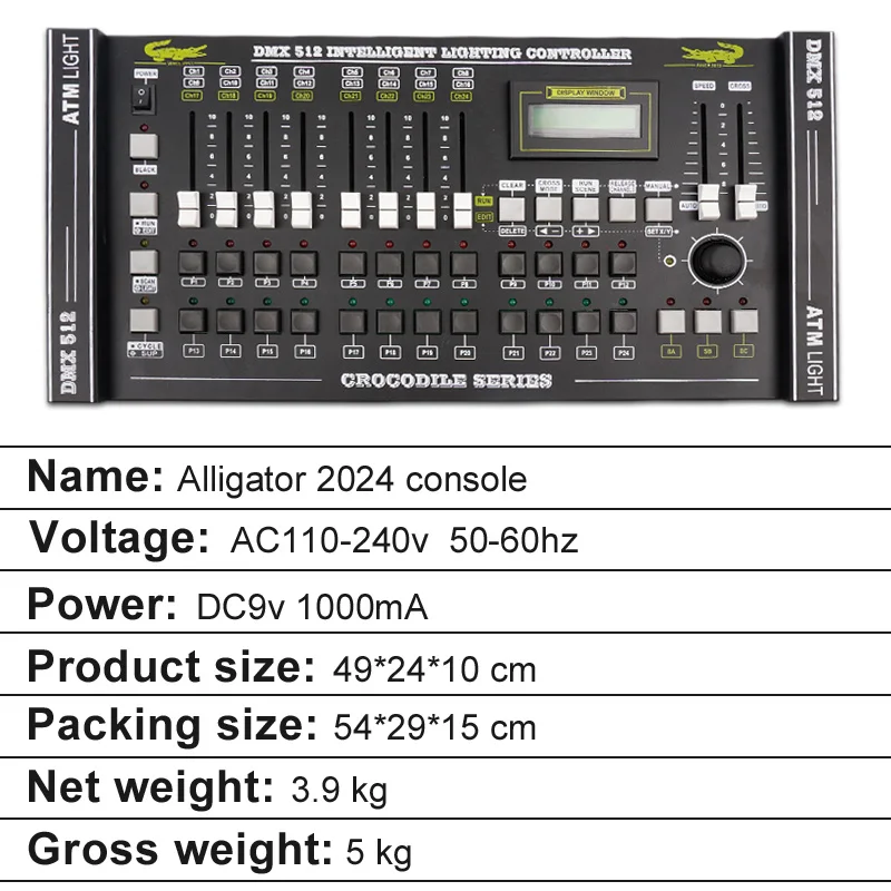 2024 Console DMX512 Controller Computer Light Control Stage Light Console Disco Console Stage Lights For Party Dance Show