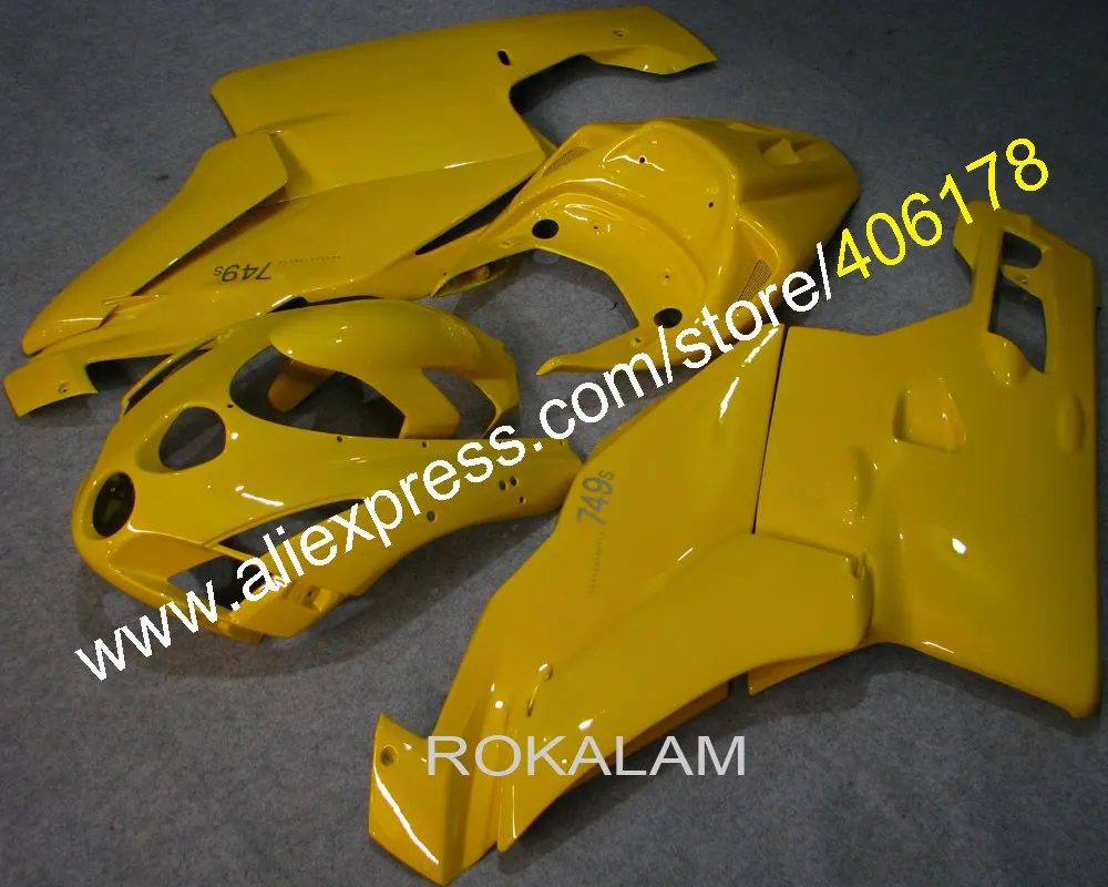 

Customized Fairing 999 749 03 04 Full Set For Ducati 999s 749s 2003 2004 Yellow Motorcycle Fairings (Injection Molding)