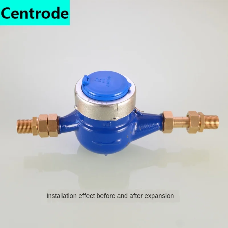 Conector de cobre retrátil, acessórios de 1/2 polegadas a 3/4 polegadas medidor de água de união interior e externo para fio de água