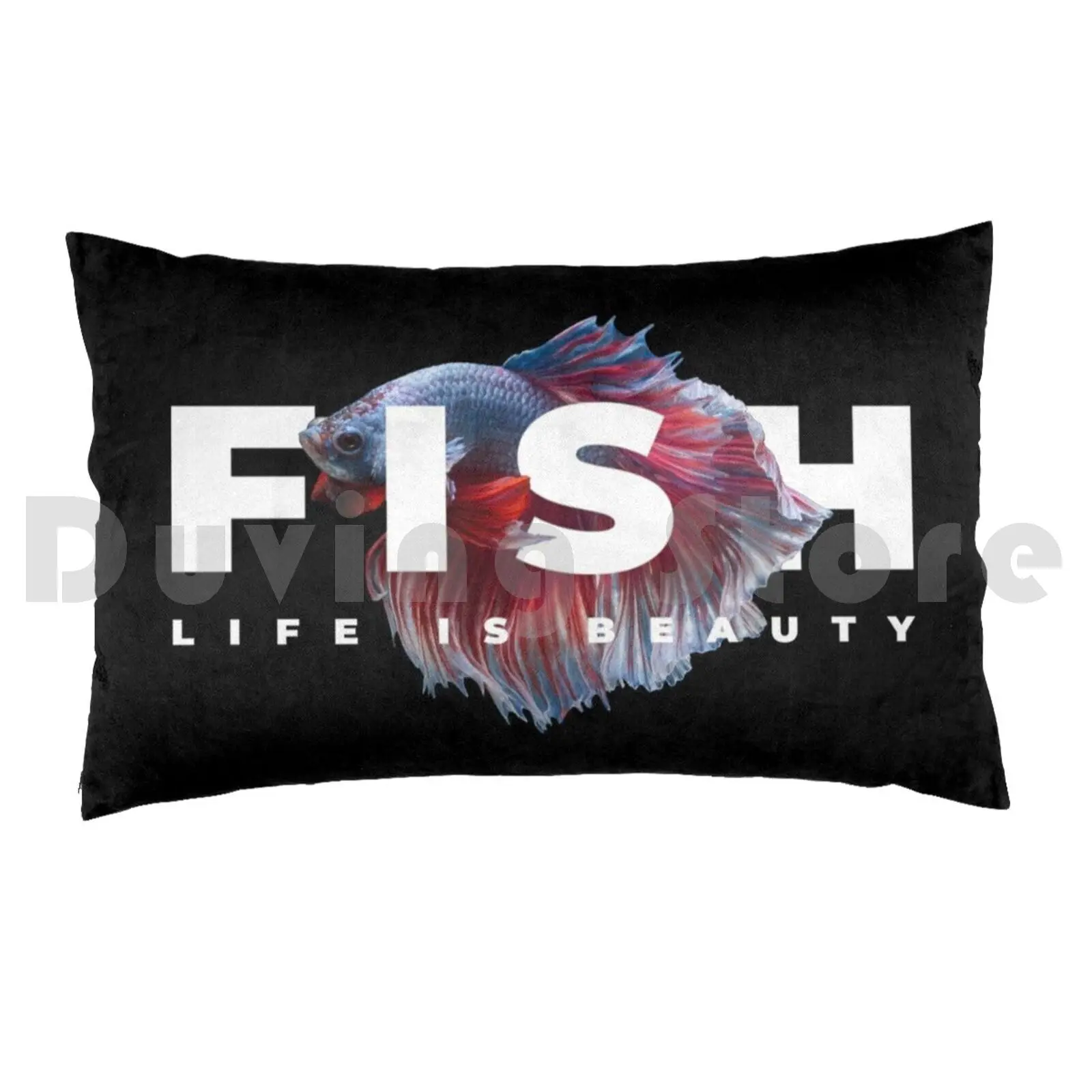 Betta Life Is Beauty Fighter Fish Pillow Case Printed 50x75 Betta Betta Fish Male Betta Male Betta Fish Fish