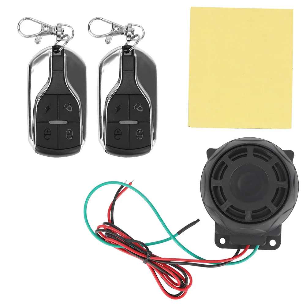 Bike Scooter Motor Alarm System Motorcycle Alarm Security System Car Keyring Dual Remote Control 12V Motorcycle Theft Protection