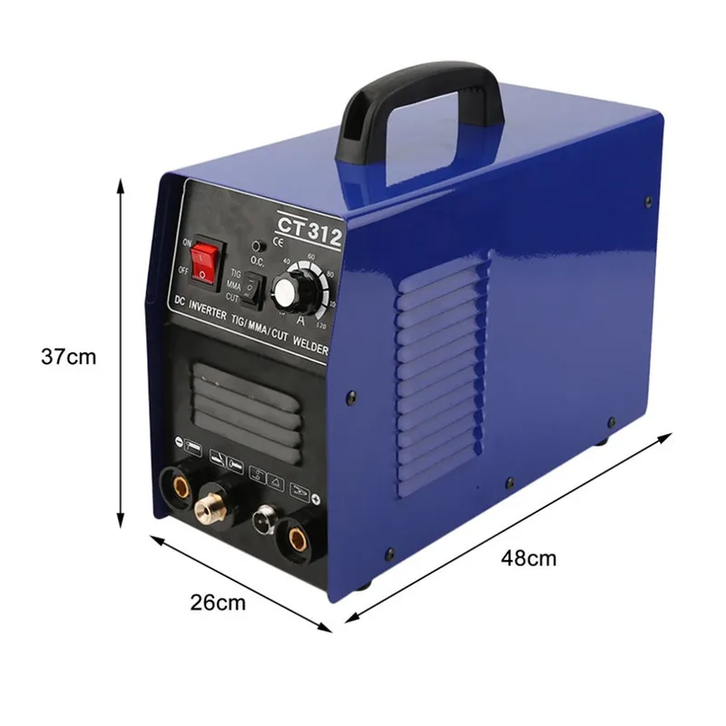 CT312 AC220V 3 IN 1 MIG TIG MMA Semi-automatic Welding Machine Welder Inverter Gasless Plasma Cutter Welding Equipments EU Stock