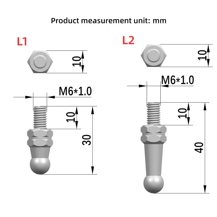 Spirit Beast motorcycle Universal 6MM Pedal Limit Bolt Pedal Ground Nail Screws Accessories For Honda Kawasaki Suzuki Yamaha BMW