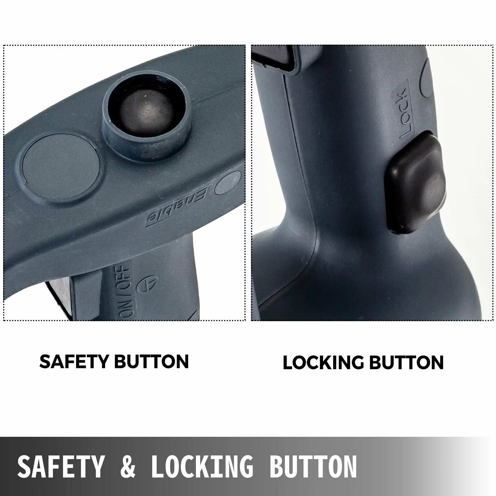 VEVOR Safety Button Space-saving Thickened Blade Commercial Immersion Blender Electric Handheld Mixer Stick for Various Food