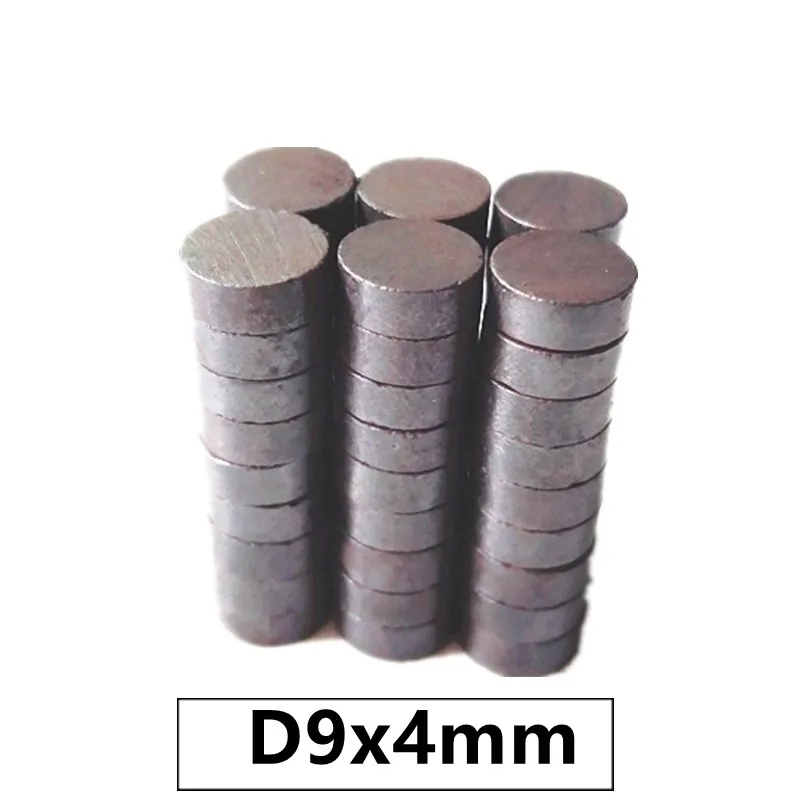 

100pcs/lot Y30 Disk Ferrite Magnet 9*4 mm Permanent magnet 9mm x 4mm Black Round Speaker magnet 9x4 mm