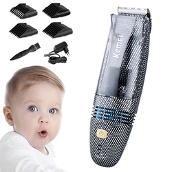 Kemei Automatic Hair Suck Clipper Professional Baby Vacuum Hair Clipper Electric Cordless Child Hair Trimmer Haircut Machine