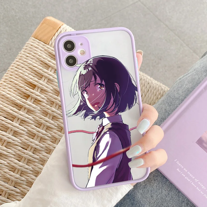 Makoto Shinkai Anime Your Name Phone Case Cover for iPhone 7 8 plus SE2020 12 13 14 15 mini 11 Pro Max XR X XS MAX Coque Cases