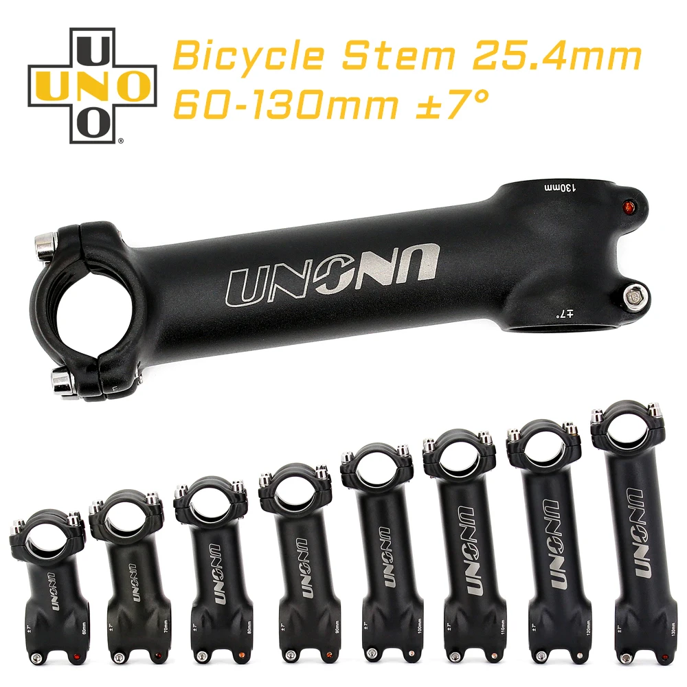 

UNO Road Bike Stem 7 Degree Bicycle Stem MTB Power 25.4mm Aluminum BMX Handlebar Riser Bike Parts Bicycle Accessories