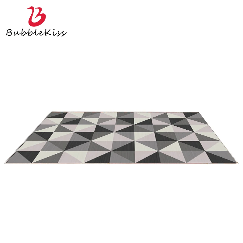 

Bubble Kiss Grey Soft Area Rug for Bedroom Modern Geometric Pattern Living Room Decor Carpet Non-Slip Sofa Table Customized Mat