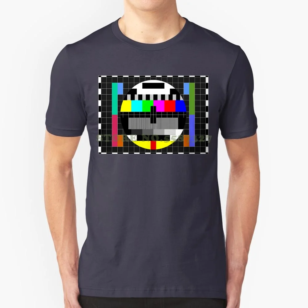 

Tlm Testbild T Shirt Herren Summer Short Sleeve Shirts Tops S~3xl Big Size Cotton Tees