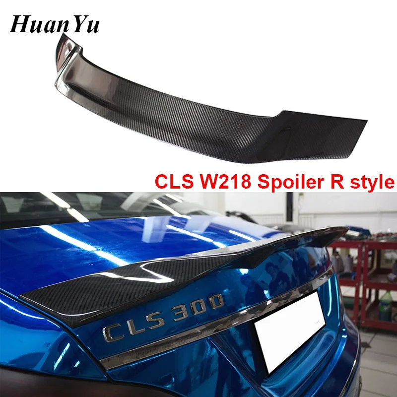 

Carbon Fiber R Style Ducktail Spoiler for Mercedes-benz CLS W218 Rear Trunk Boot Lip Wings CLS350 CLS500 2011-2015