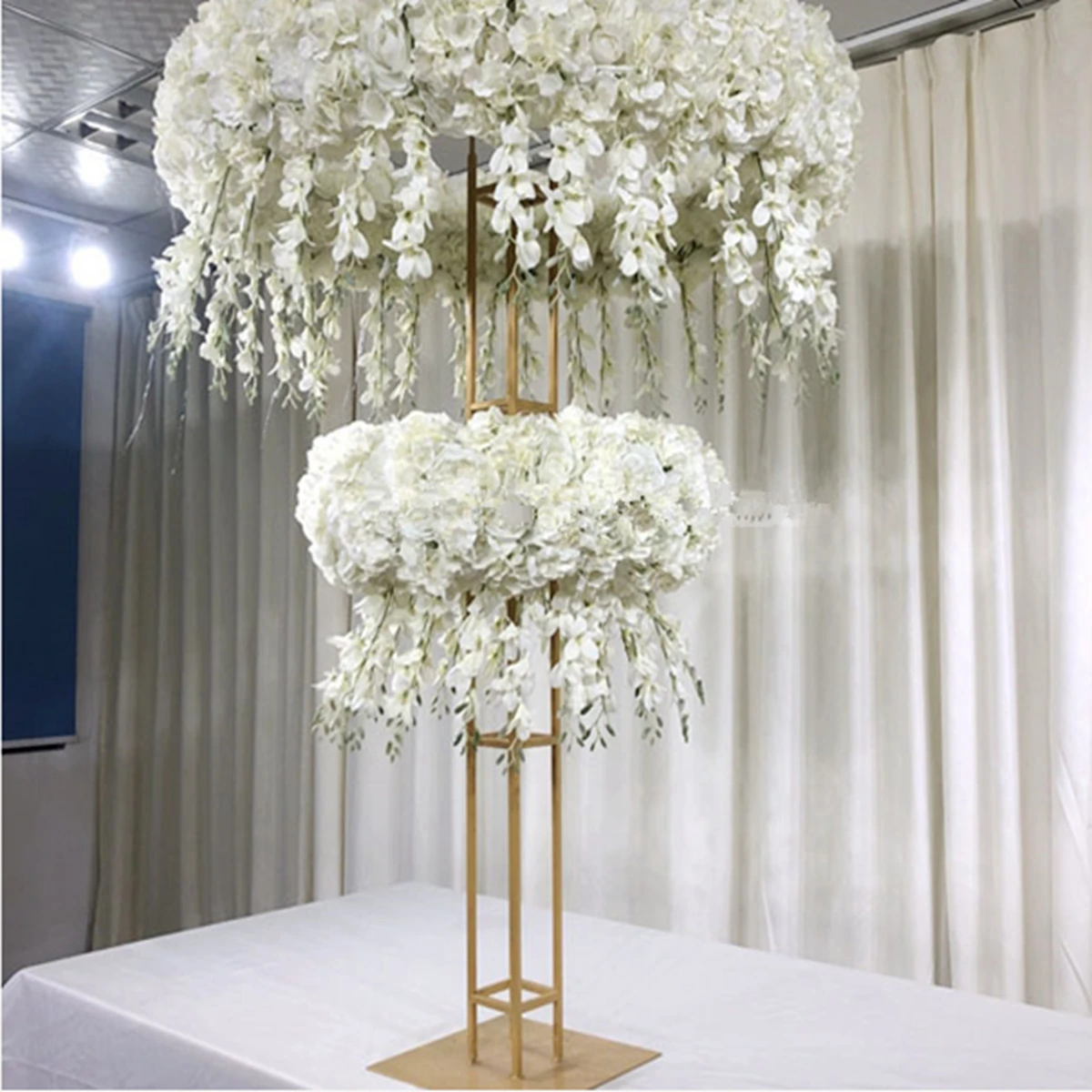 

Metal flower stand backdrop stand wedding centerpiece table ceremony party table floral arch AB664