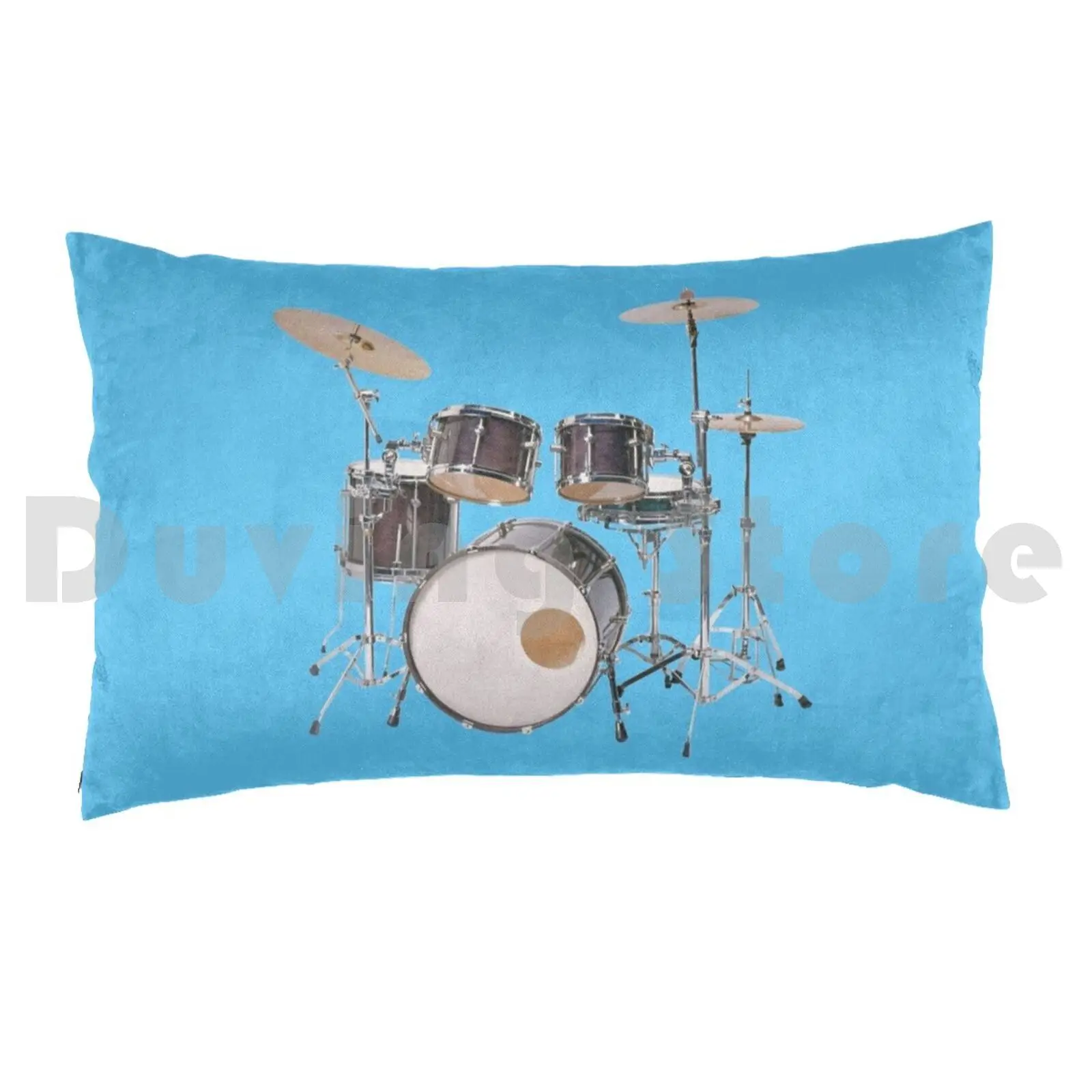 Drums Illustration Pillow Case 20*30 Inch Drums Drum Drums Image Music Music Instrument Fashion