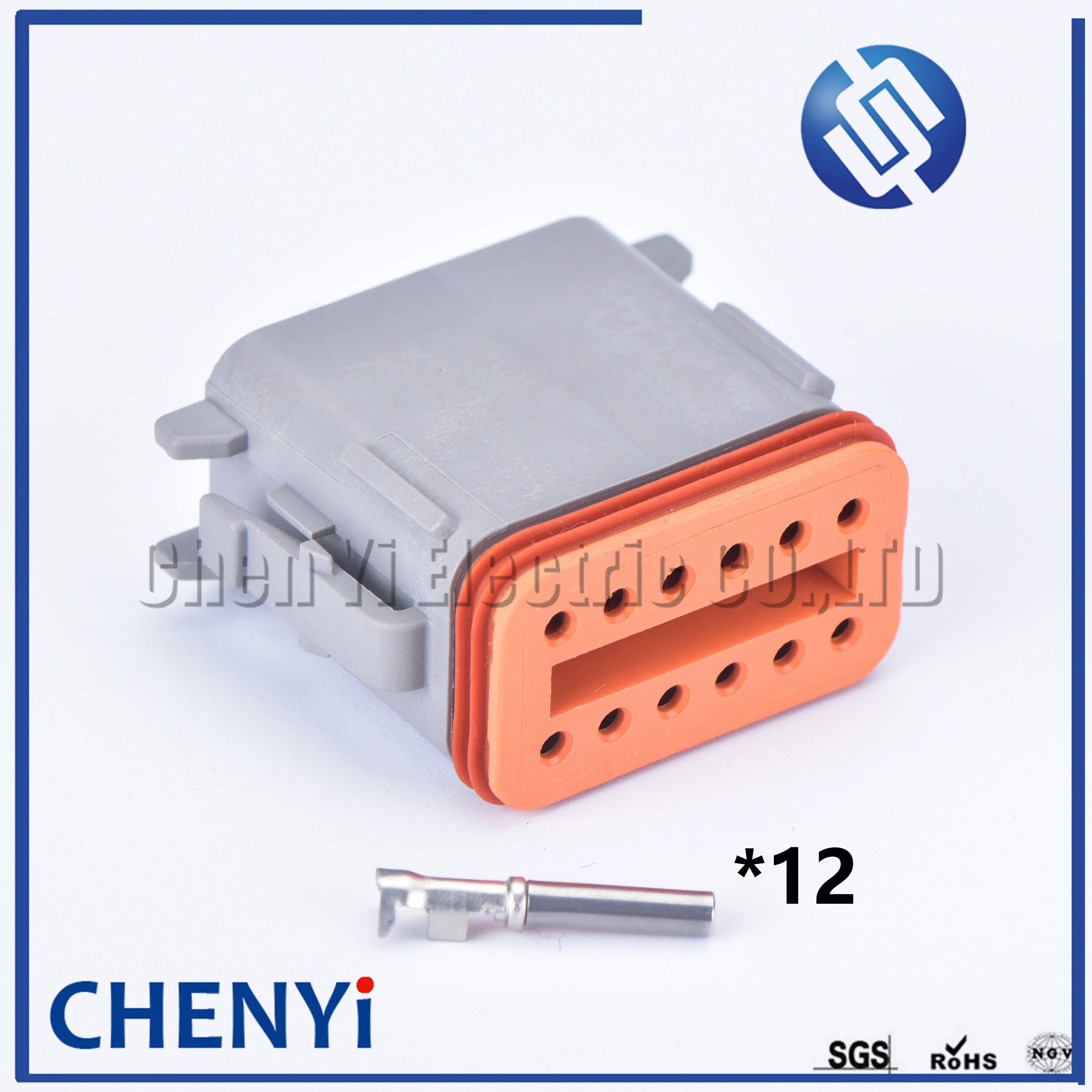 1 Set Deutsch DT 12 Pin connector DT06-12S/DT04-12P Male Female Auto Waterproof Connector Automotive Sealed Plug