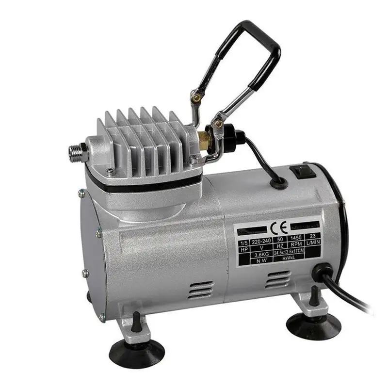 Air Compressor Power Tools  Convenient Airbrush Professional Gravity Feeding Double Action Piston AC-18 Series Air Compressor