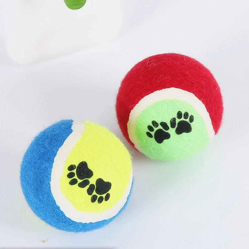 Hond Kauwen Speelgoed Katoen Tennis Ballen Training Bal Molaire Supplies Puppy Chew Ball Outdoor Interactief Speelgoed Schone Tanden Accessoires