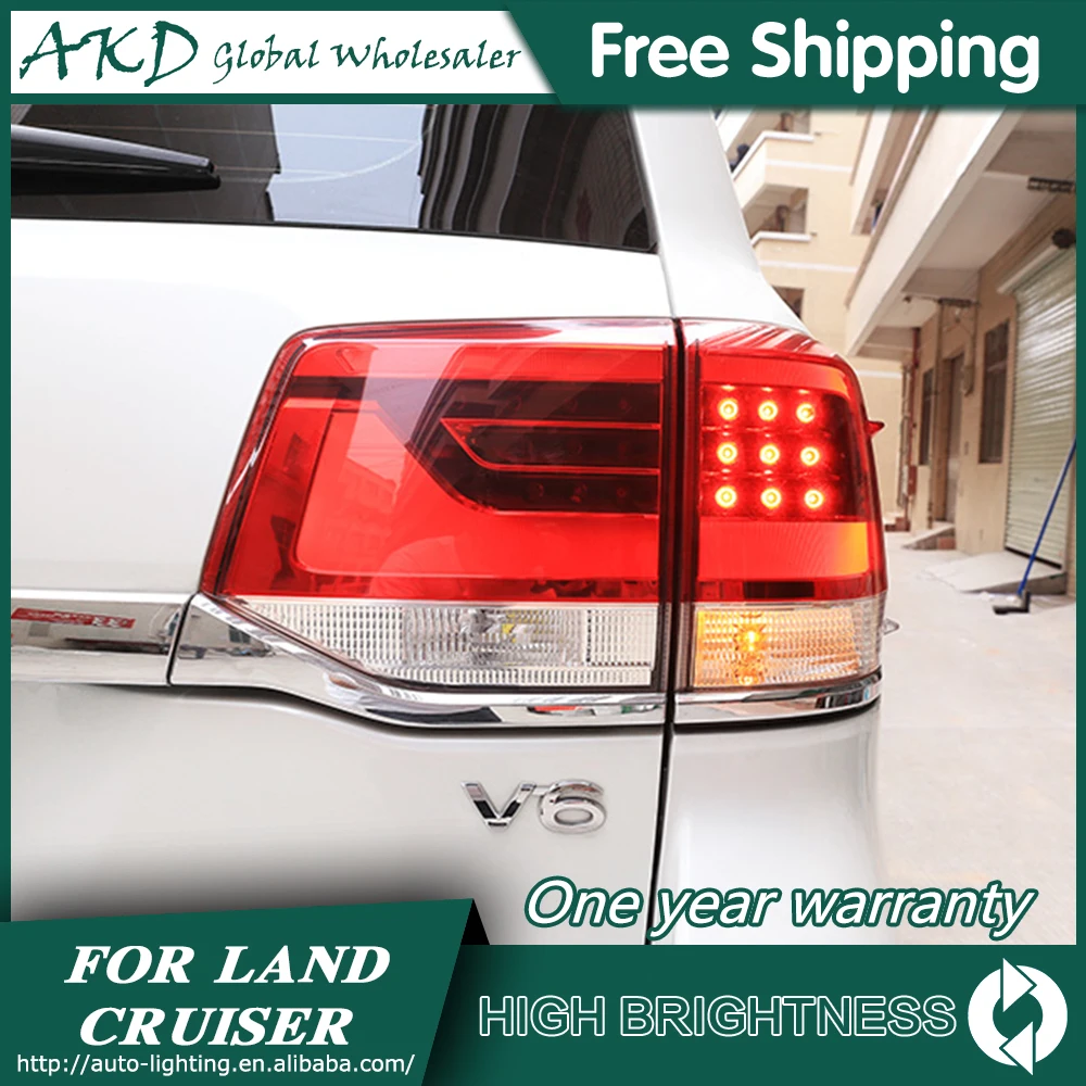 

Tail Lamp For Toyota Land Cruiser 2016-2020 LC200 Tail Lights Led Fog Lights DRL Day Running Light Tuning Car Accessories