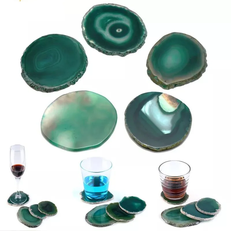 

60MM-80MM ,80MM-100MM Reiki Healing Oval Natural Agate Chips Unpolished Crystal Quartz Display Stand Teacup Base