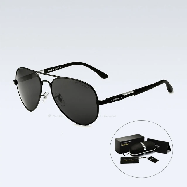 Veithdia Pilot Zonnebril Aluminium Mannen Vrouwen Eyewear Gepolariseerde UV400 Lens Zonnebril Mannelijke Klassieke Brillen Voor Rijden 6695