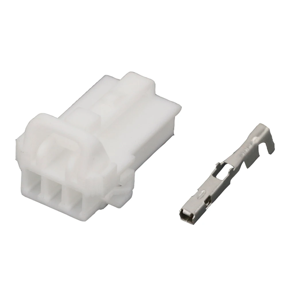 5 PCS 3 Pin 7122-7830 Auto Connector Wiring Harness Cable Unsealed Socket With Terminals DJ7031Y-1.5-21 3P