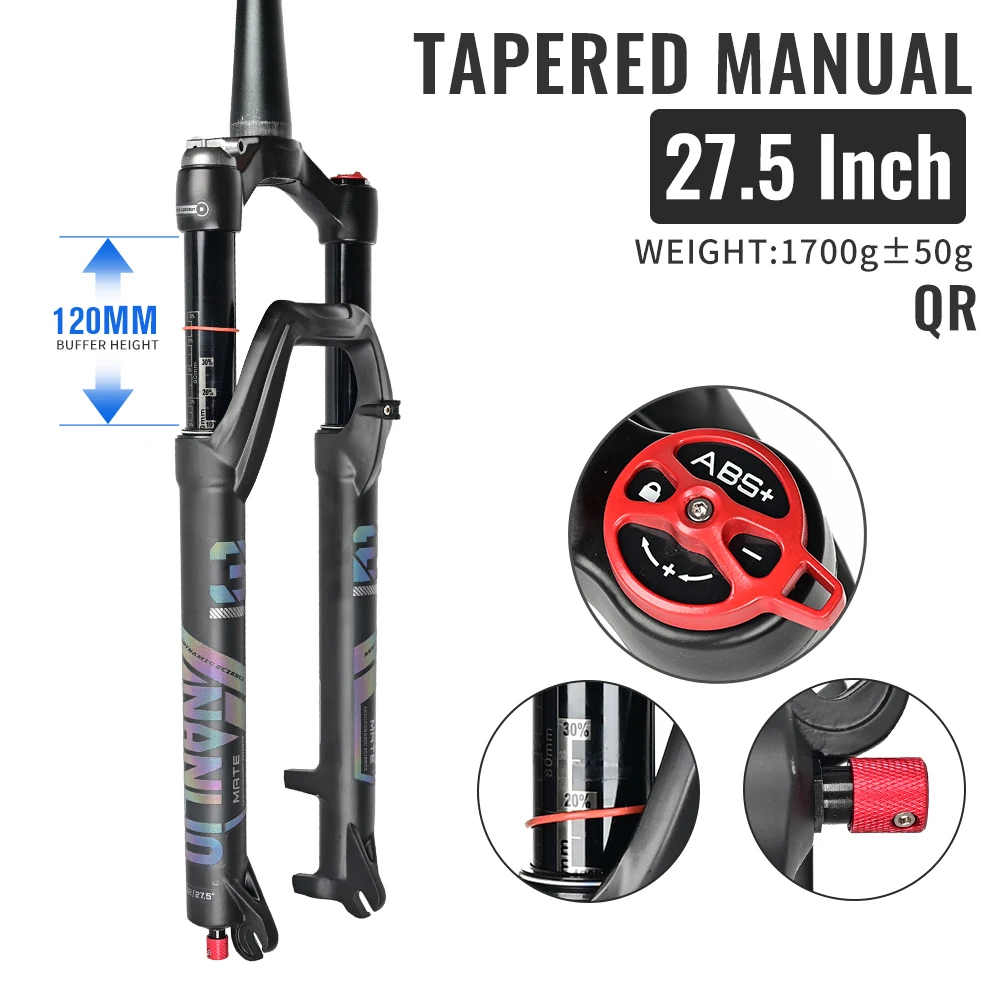 Nanlio mate-自転車サスペンションフォーク、リバウンド調整