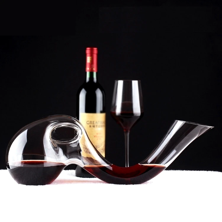 

1200ML Escargot Shape Red Wine Decanter Decorative Crystal Glass Champagne Aerator Flask Wine Serving Flagon Barware Glassware