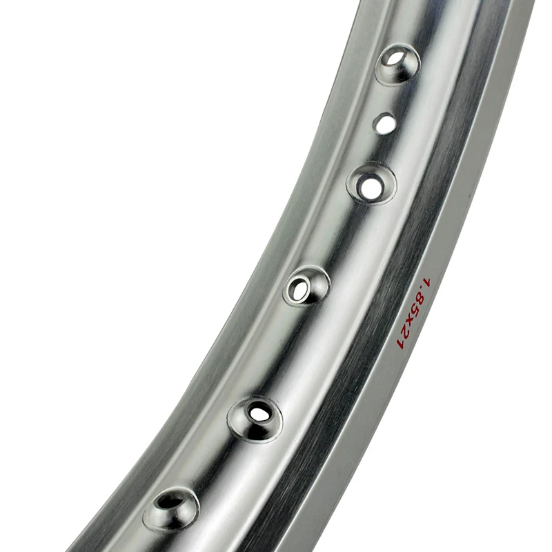 Cross รถจักรยานยนต์ Dirt Bike ล้อ1.85X21 1.85 21นิ้วสีดำ36 Spokes หลุม6061อลูมิเนียมการบินมอเตอร์ไซด์