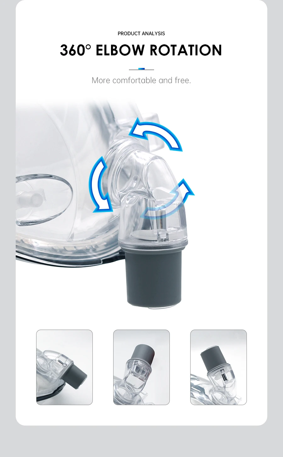 BMC CPAP F1B Full Face Mask Auto CPAP APAP BiPAP Full Face Mask For Anti Snoring Apnea Sleep Aiding OSAHS OSAS CPAP Mask