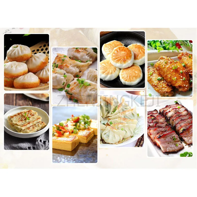 상업용 물 튀김 만두 기계, 자동 스핀 가스 냄비 설정, 스톨 베이킹 팬케이크 타이밍 요리