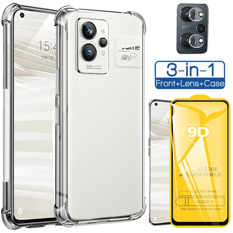 Transparent Shockproof Case For Realme GT 2 Pro Back Cover Realme 8 i 9i 9 Pro Plus Soft Silicone Case Realme GT Neo 2 3 2T Case