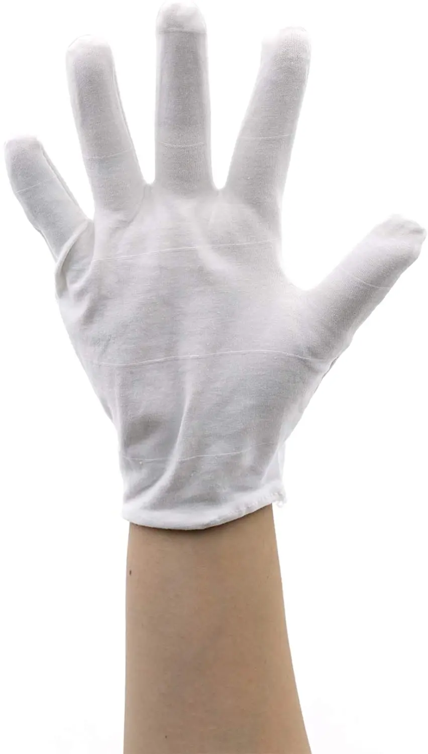 

Nylon Cotton White Formal Gloves | Uniform Tuxedo Parade Gloves for Police, Guards, and Ceremonial Use