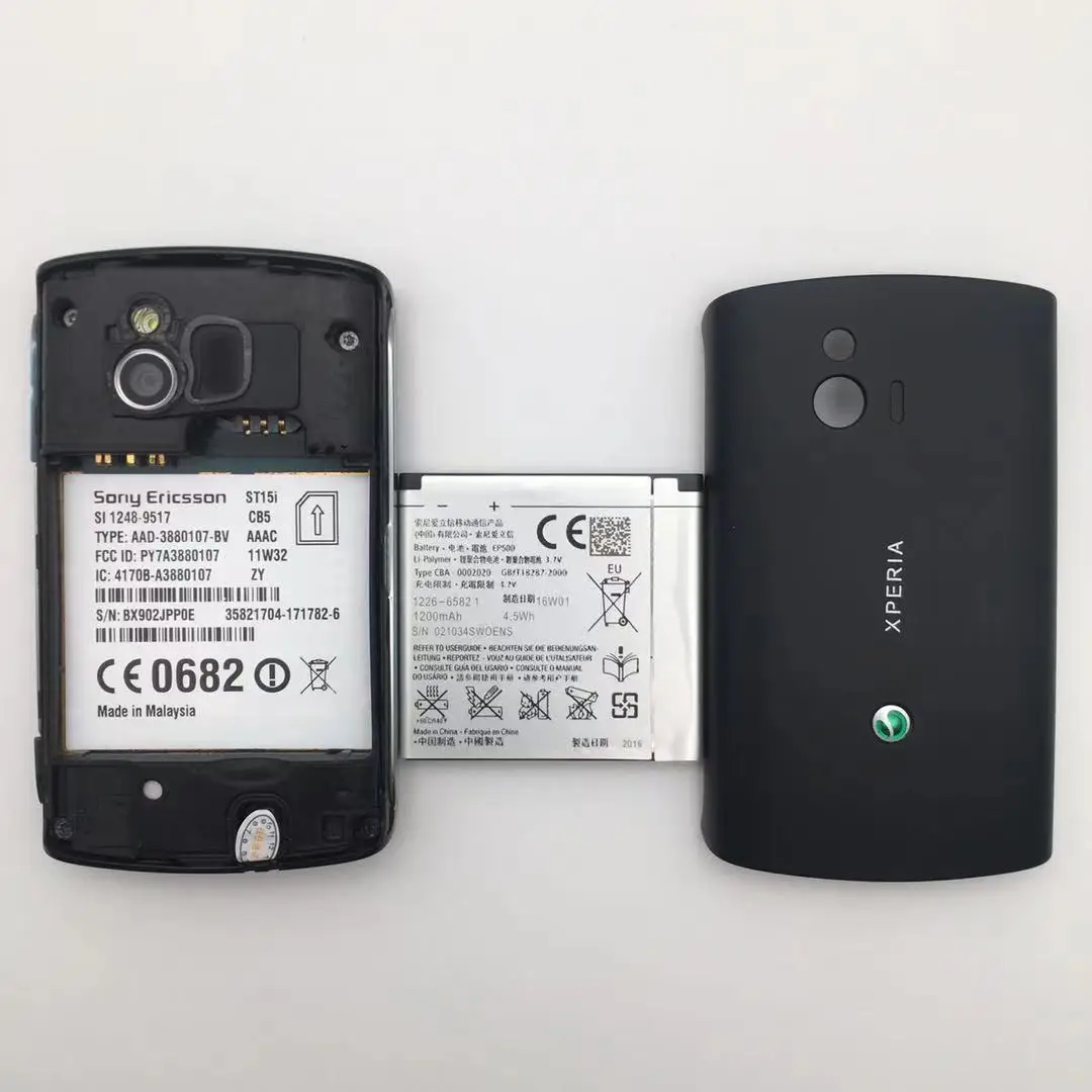 Kamera Sony Ericsson Xperia Mini ST15 Refurbish-Ponsel Tidak Terkunci Asli ST15i 3G WIFI GPS 3MP Ponsel Android 4.1