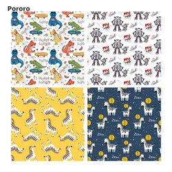 Pororo waterproof pul cloth diaper sewing fabric, breathable pul fabric for baby boy girl snack bag diaper bags selling by meter