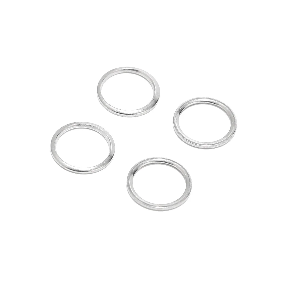 12mm Stainless Steel  Jump Rings Close Circle for Women Men Jewelry Making Crafting DIY Necklace Bracelet Christmas