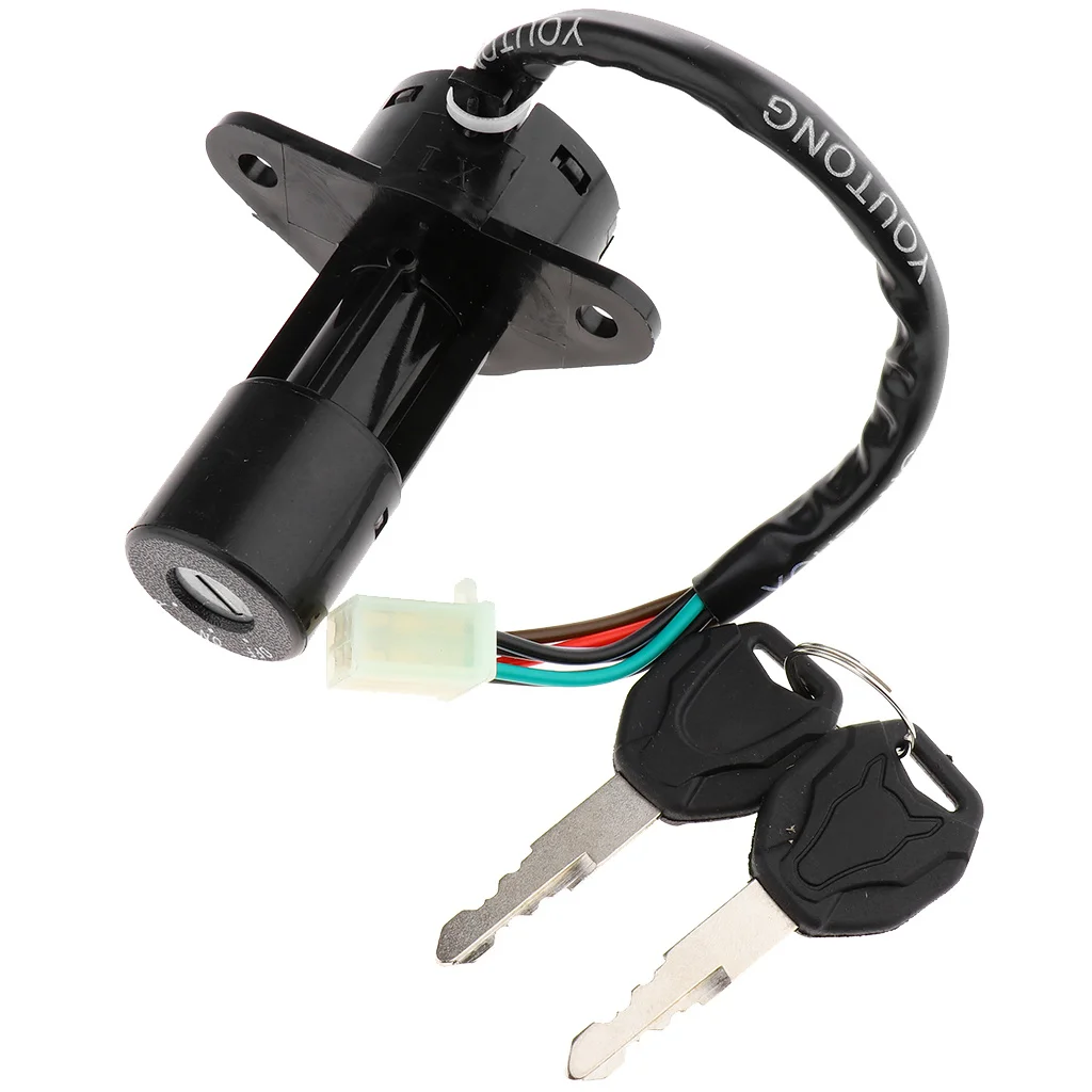 

4 Or 6 Wires Motorcycle Scooter Electric Door Switch Lock Kit For Suzuki