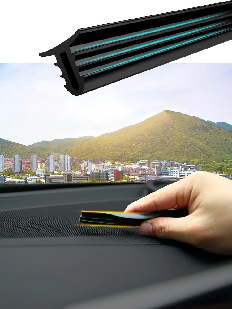 Seametal tiras de vedação do carro painel adesivos decoração auto selos de borracha adesivo