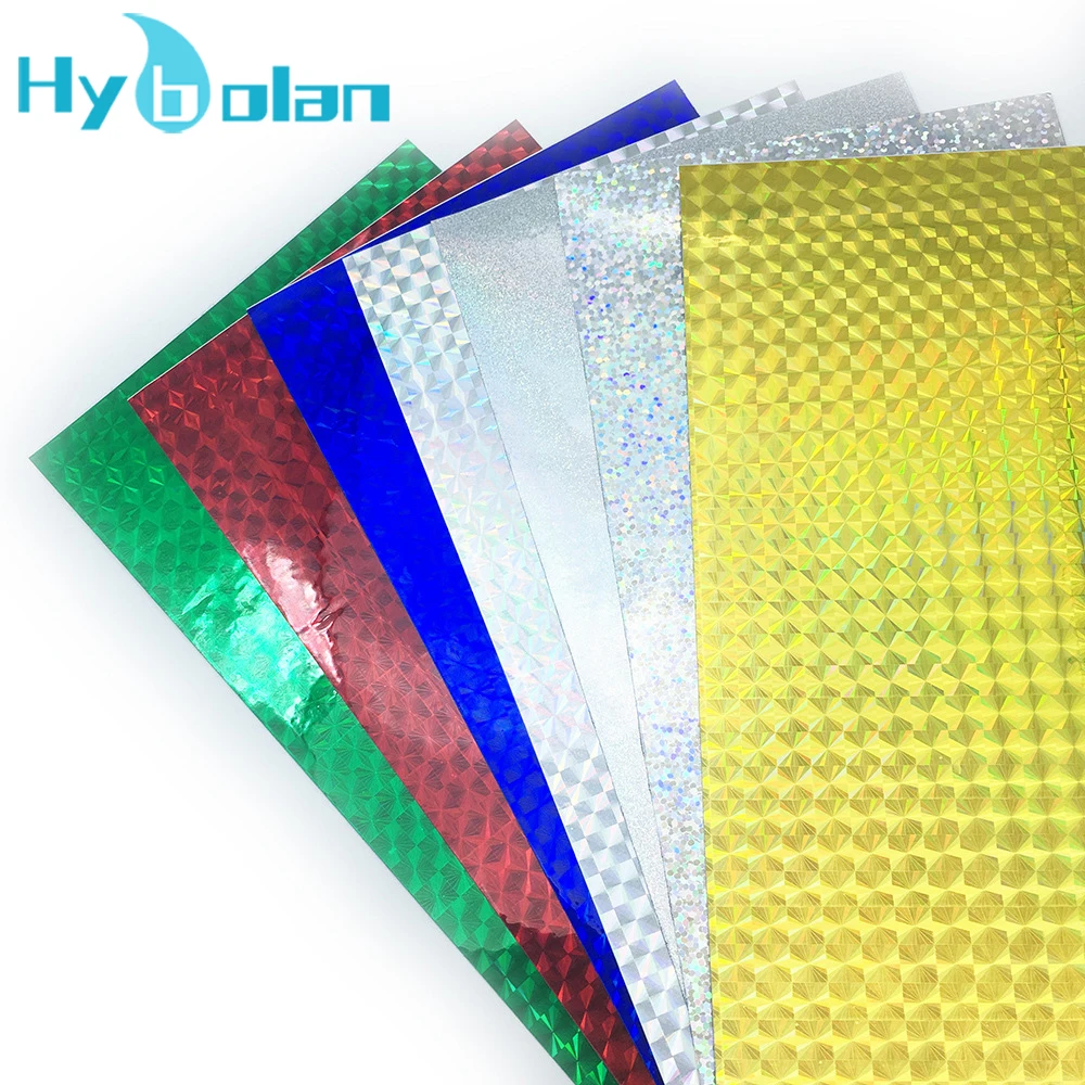 5pc 10*20cm Holographic Adhesive Film Flash Tape For Lure Making Fly Tying Materail Metal Hard Baits Change Color Sticker tackle