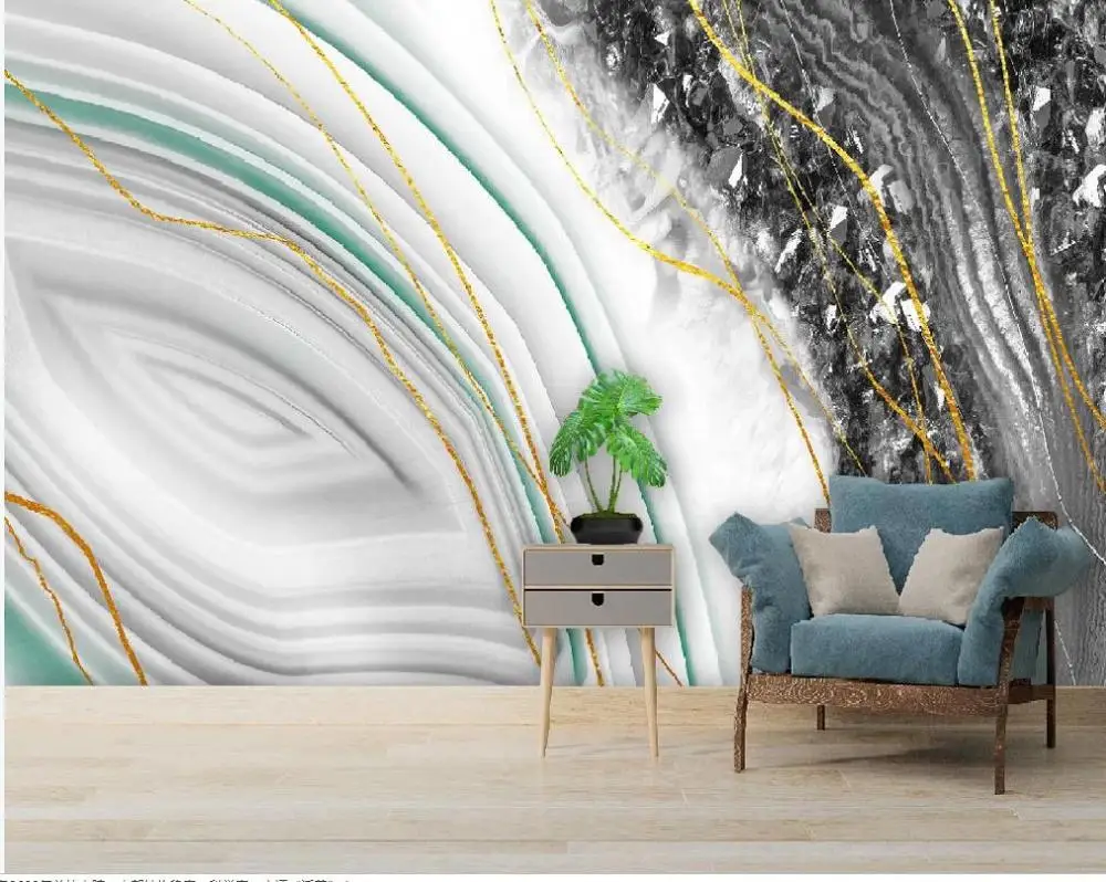 

Modern 3d murals wallpaper for living room light luxury abstract crystal marble wallpapers pattern background wall