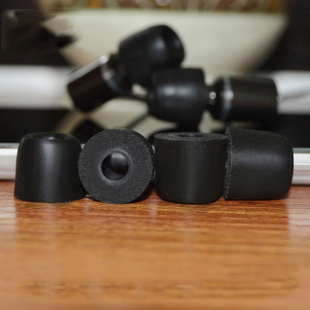 Embouts d'écouteur en mousse de qualité supérieure, isolation phonique, remplacement d'écouteur T-200 (noir), remplacement d'écouteur noir, 10 pièces