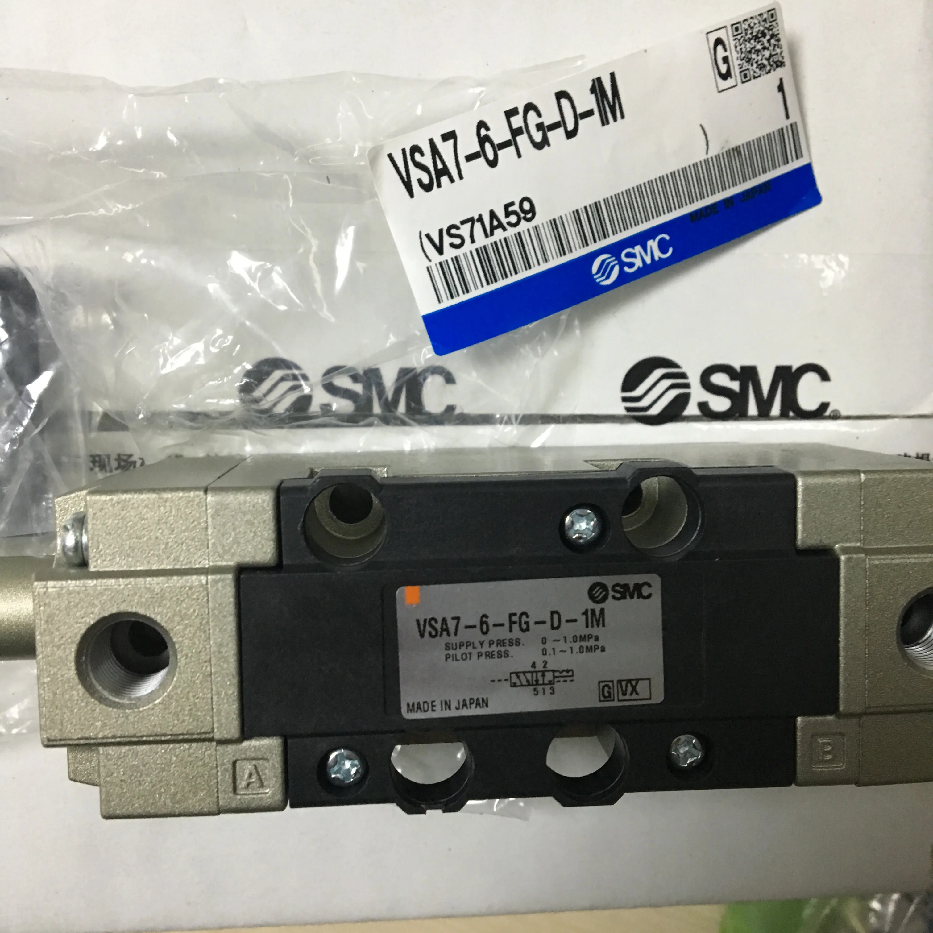 SMC VALVE VF3230-5001-02  2V02S-08 VFA5220-03 VS7-1-A03 VVA716-03R-03B1 VF3230-02 VM430-01-33 VM130-01-30B-X31 VM830-01-01W