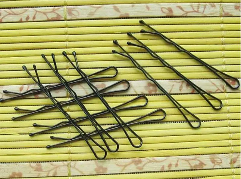 

Ходовой товар, 56 шт., 4 см, профессиональные черные заколки для волос для женщин, сплав, Бобби, блестящий бант, заколки для волос для девочек, инструменты для укладки