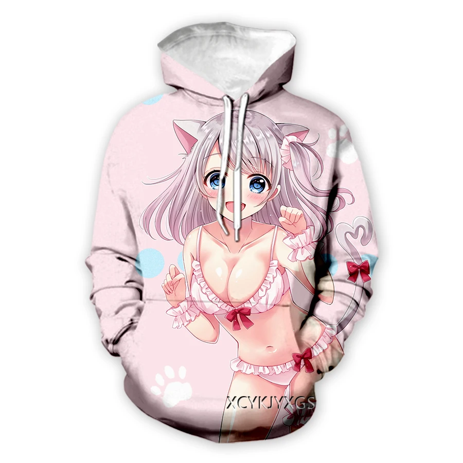 

phechion New Fashion Men/Women's Cartoon Anime Girl 3D Print Fashion Clothing Street Hip Hop Casual Sweatshirt Hoodies Z76